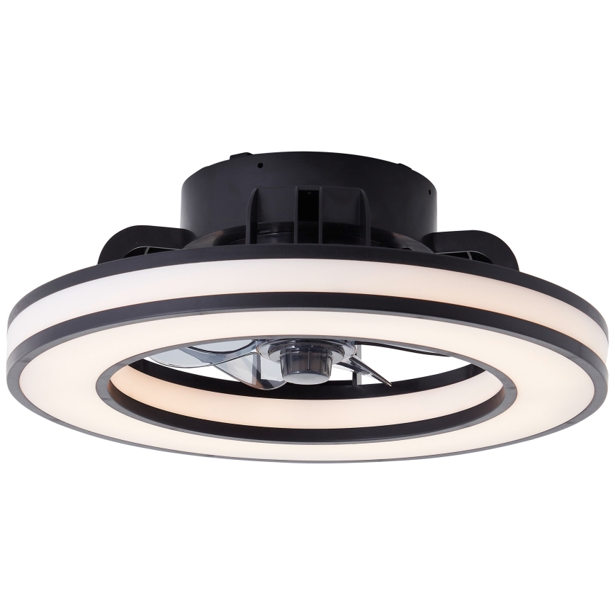 Brilliant - Ventoinha de teto LED RGBW regulável MONDELLO LED/26W/230V 2700-6500K diâmetro 41 cm preto + comando