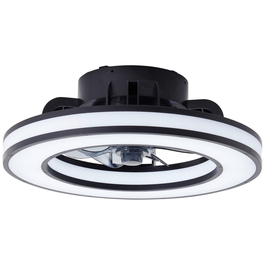 Brilliant - Ventoinha de teto LED RGBW regulável MONDELLO LED/26W/230V 2700-6500K diâmetro 41 cm preto + comando