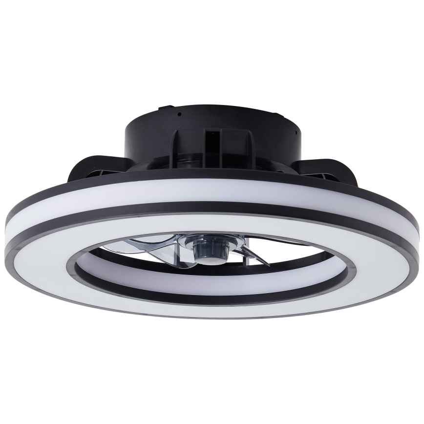Brilliant - Ventoinha de teto LED RGBW regulável MONDELLO LED/26W/230V 2700-6500K diâmetro 41 cm preto + comando