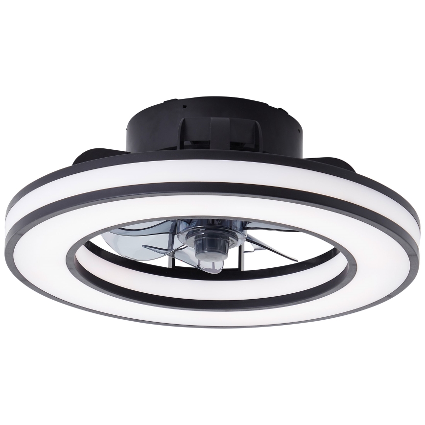 Brilliant - Ventoinha de teto LED RGBW regulável MONDELLO LED/26W/230V 2700-6500K diâmetro 41 cm preto + comando