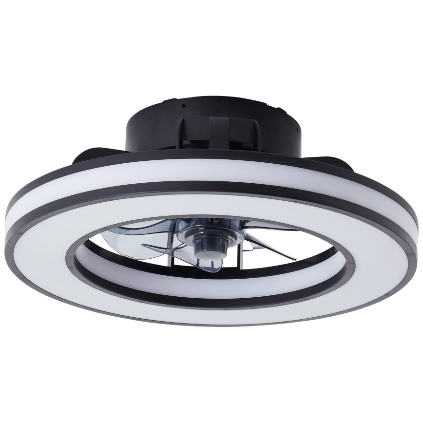 Brilliant - Ventoinha de teto LED RGBW regulável MONDELLO LED/26W/230V 2700-6500K diâmetro 41 cm preto + comando