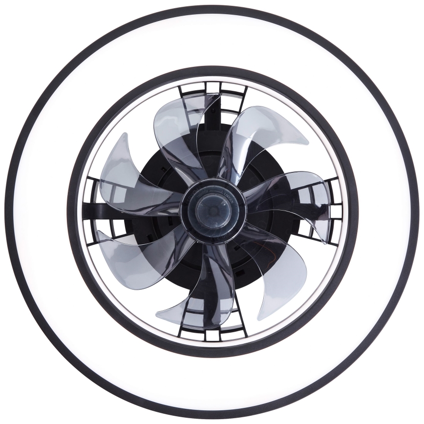 Brilliant - Ventoinha de teto LED RGBW regulável MONDELLO LED/26W/230V 2700-6500K diâmetro 41 cm preto + comando