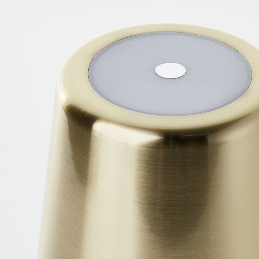 Brilliant - Lâmpada exterior tátil LED regulável XAANA LED/4W/5V 3000/4000/6500K 2600 mAh IP44 dourada