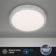 Brilo 3649-014 - Iluminação de teto de casa de banho LED RUNA LED/18,5W/230V IP44 prateado