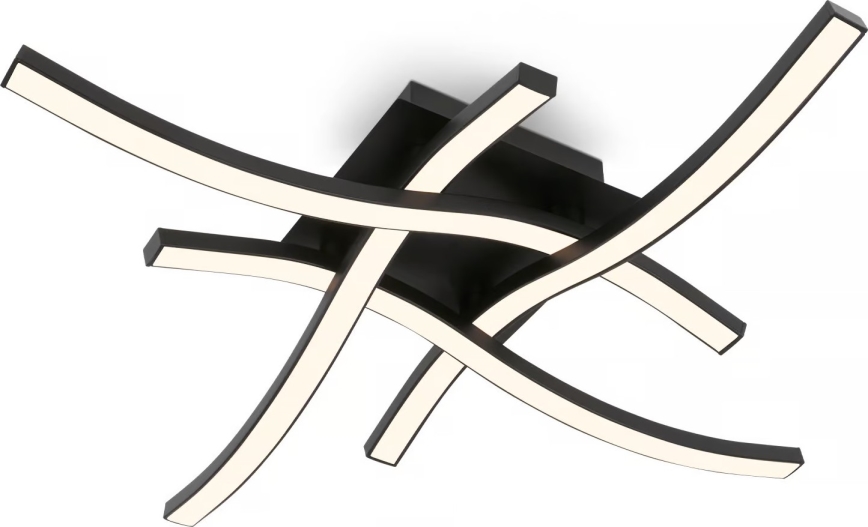 Brilo 3677-045 - Plafon LED/14,4W/230V preto