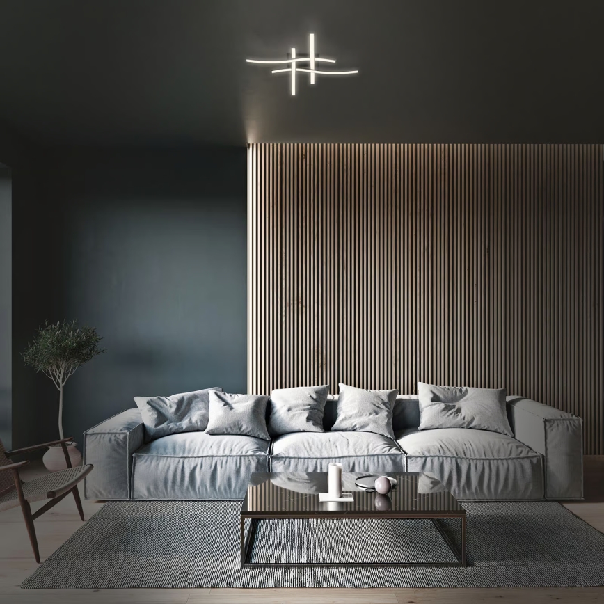 Brilo 3677-045 - Plafon LED/14,4W/230V preto