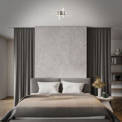 Brilo 3677-045 - Plafon LED/14,4W/230V preto