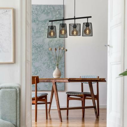 Brilo 4026-045 - Candelabro suspenso RETRO 4xE27/60W/230V