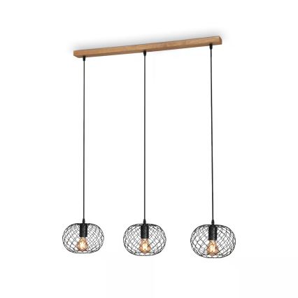 Brilo 4037-035 - Lustre suspenso por cabo 3xE27/40W/230V
