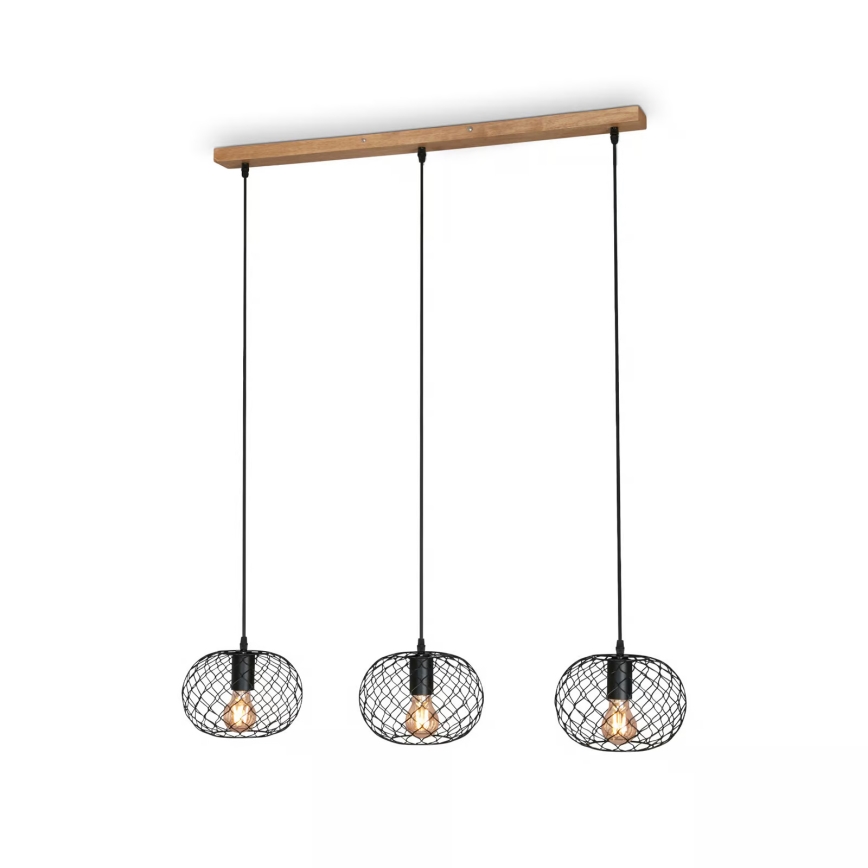 Brilo 4037-035 - Lustre suspenso WINKI em cabo, 3xE27/40W/230V