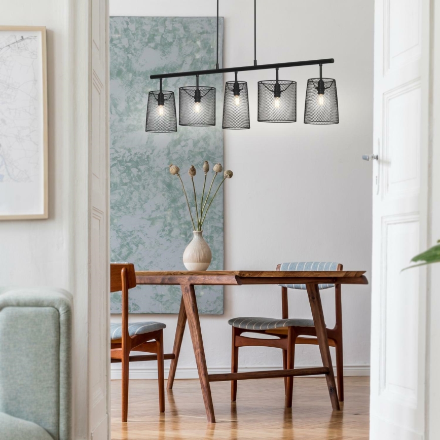 Brilo 4076-055 - Candelabro suspenso RETRO 5xE14/40W/230V