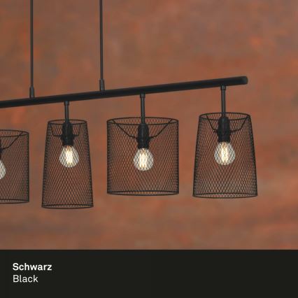 Brilo 4076-055 - Candelabro suspenso RETRO 5xE14/40W/230V