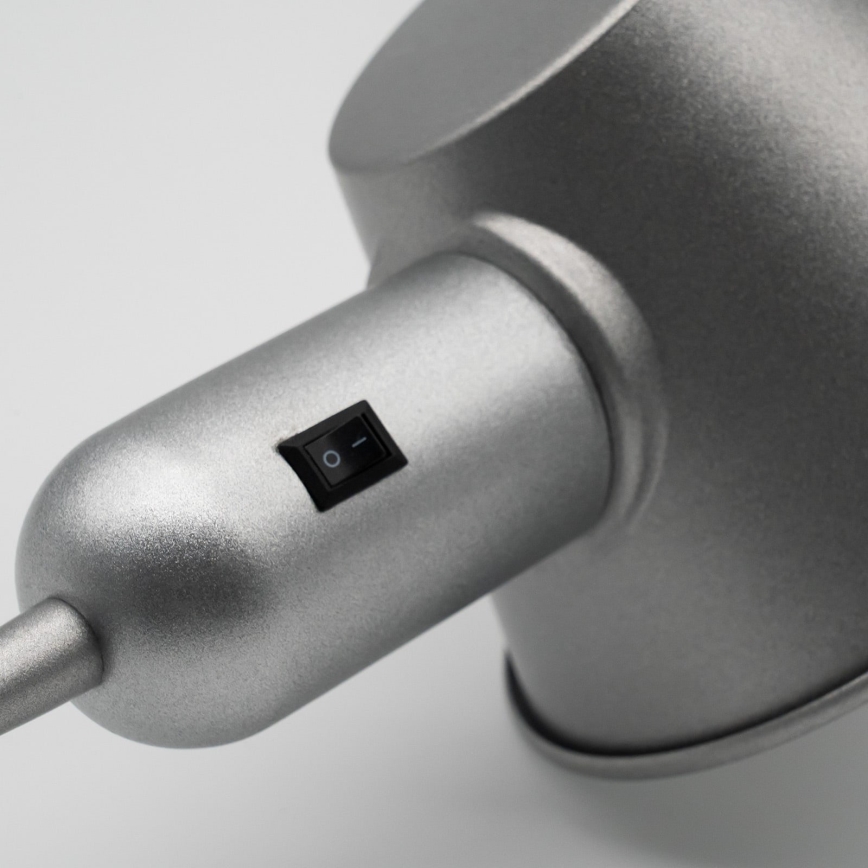 Brilo - Candeeiro de mesa 1xE27/10W/230V cromo mate