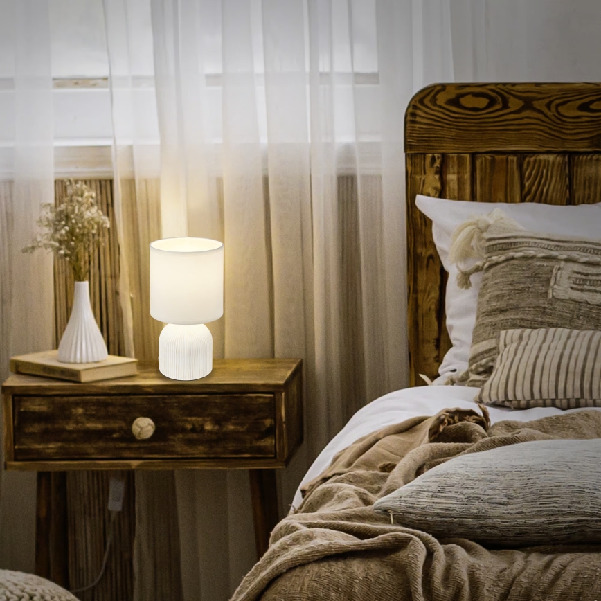 Brilo - Candeeiro de mesa INO 1xE14/10W/230V branco