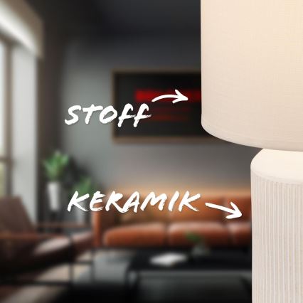 Brilo - Candeeiro de mesa INO 1xE14/10W/230V branco