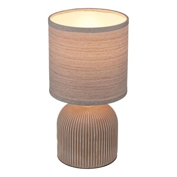 Brilo - Candeeiro de mesa INO 1xE14/10W/230V castanho