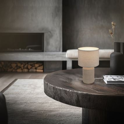 Brilo - Candeeiro de mesa INO 1xE14/10W/230V castanho