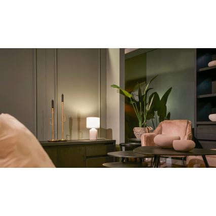 Brilo - Candeeiro de mesa INO 1xE14/10W/230V castanho