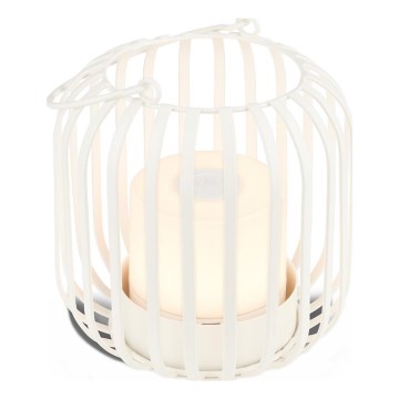 Brilo - Candeeiro de mesa LED para exterior com regulação LED/2W/5V IP44 branco