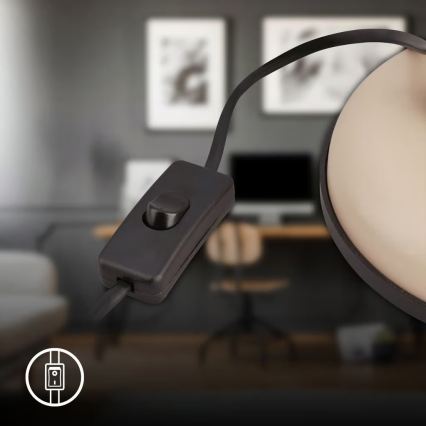 Brilo - Candeeiro de mesa PIXA 1xE14/25W/230V bege