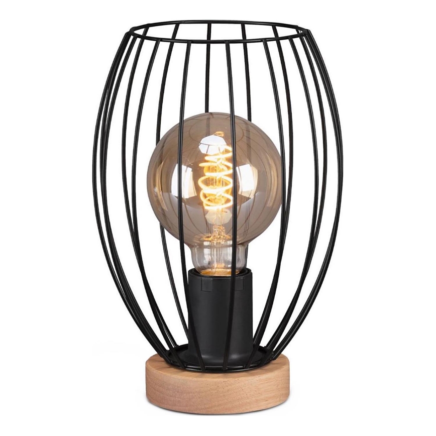 Brilo - Candeeiro de mesa WAKTU 1xE27/25W/230V árvore da borracha