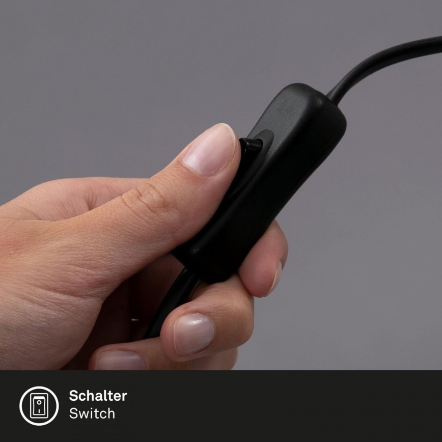 Brilo - Candeeiro de mesa WAKTU 1xE27/25W/230V árvore da borracha