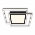 Brilo - Candeeiro de tecto LED 2xLED/16W/230V + LED/19W 51,5x51,5 cm 3000K preto