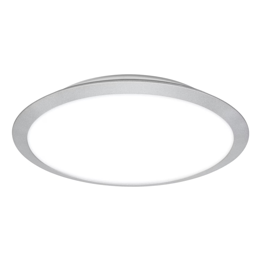 Brilo - Candeeiro de tecto LED para casa de banho CTS LED/21W/230V 3000/4000K IP44 Ø 37 cm cromo mate
