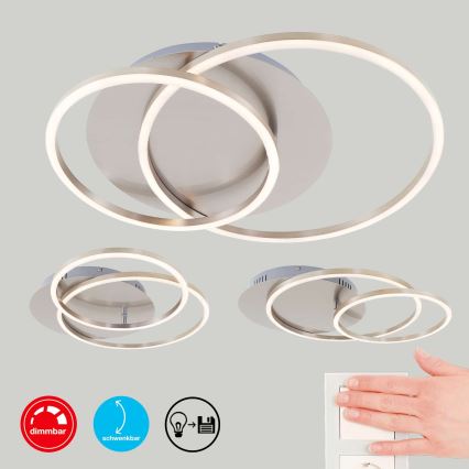 Brilo - Candeeiro de teto LED dimerizável FRAMES LED/14W/230V + LED/22W 3000K