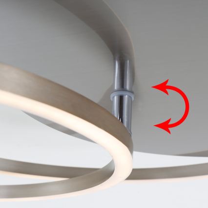 Brilo - Candeeiro de teto LED dimerizável FRAMES LED/14W/230V + LED/22W 3000K
