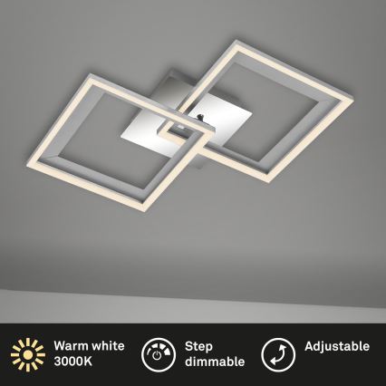 Brilo - Candelabro integrado LED com regulação FRAME 2xLED/11W/230V