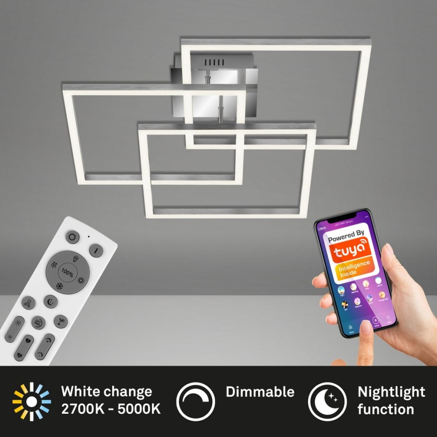 Brilo - Candelabro integrado LED com regulação FRAME LED/40W/230V 2700-5000K Wi-Fi Tuya + controlo remoto