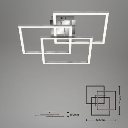 Brilo - Candelabro integrado LED com regulação FRAME LED/40W/230V 2700-5000K Wi-Fi Tuya + controlo remoto