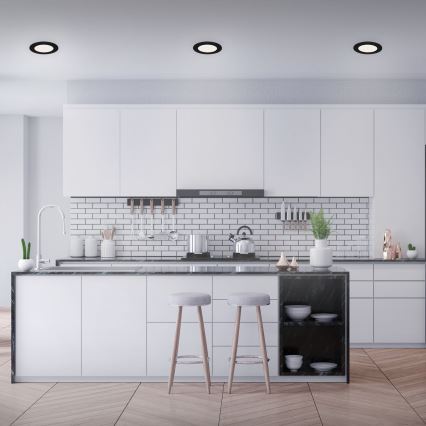 Brilo - CONJUNTO 3x Foco de encastrar de casa de banho LED FLAT LED/7W/230V IP44