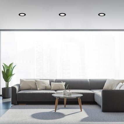 Brilo - CONJUNTO 3x Foco de encastrar de casa de banho LED FLAT LED/7W/230V IP44