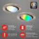 Brilo - CONJUNTO 3x LED RGBW Iluminação de casa de banho com regulação 1xGU10/4,9W/230V 2700-6500K Wi-Fi Tuya IP23 + controlo remoto