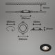 Brilo - CONJUNTO 4x Foco de encastrar de casa de banho LED LED/4,9W/230V IP44 preto