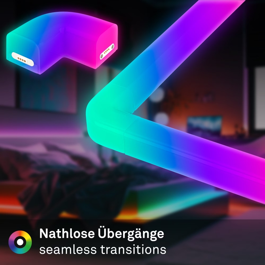 Brilo - Fita de luz LED RGBIC regulável Smart LED/24W/230V Wi-Fi Tuya