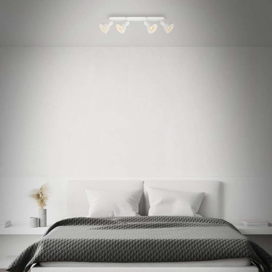 Brilo - Foco RETRO 4xE14/25W/230V branco