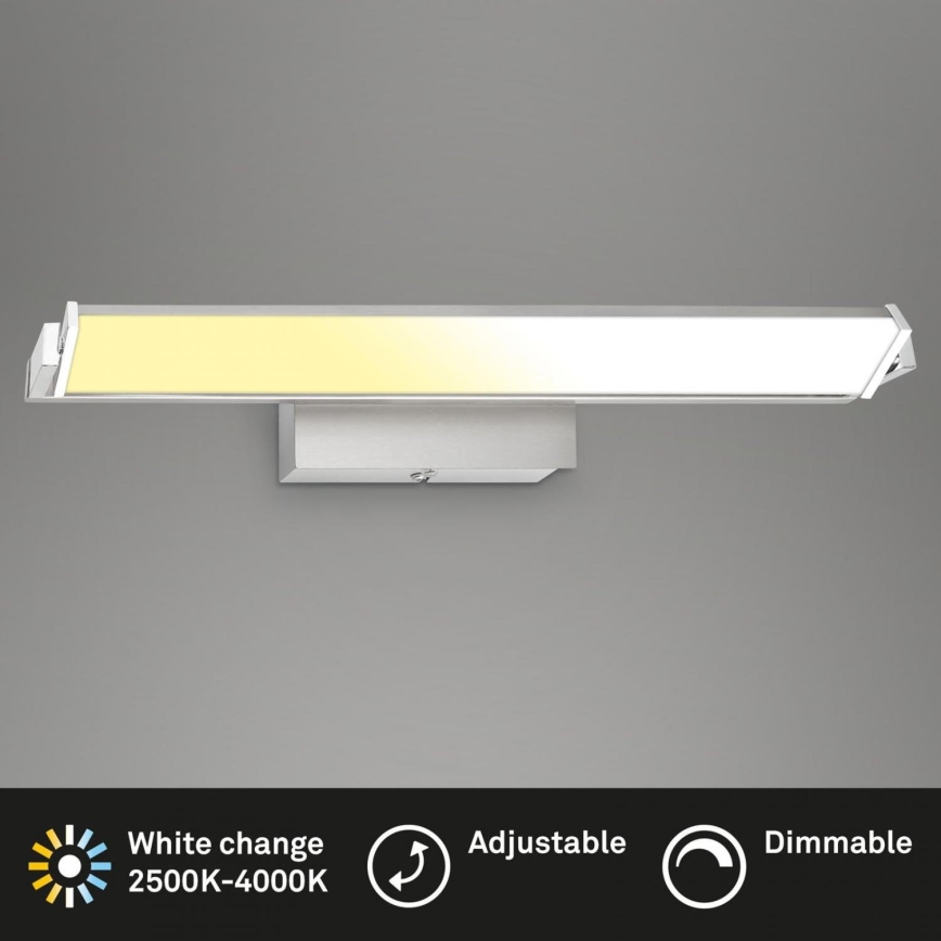 Brilo - Iluminação de parede LED com regulação LED/18W/230V 2700-4000K prateado