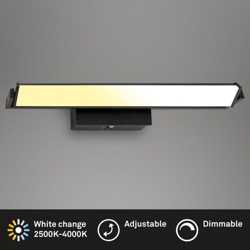 Brilo - Iluminação de parede LED com regulação LED/18W/230V 2700-4000K preto