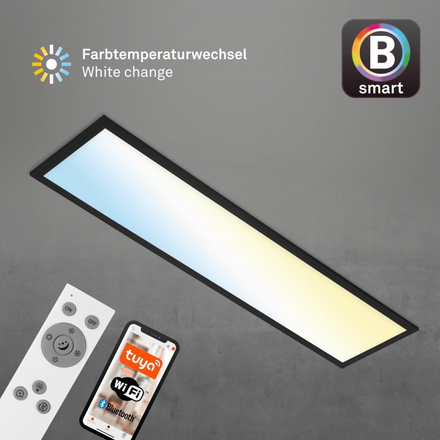 Brilo - Iluminação de teto LED com regulação PIATTO LED/28W/230V 3000-6500K Wi-Fi Tuya + controlo remoto