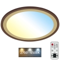 Brilo - Iluminação de teto LED com regulação SLIM LED/22W/230V 2700-6500K + controlo remoto