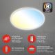 Brilo - Iluminação de teto LED com regulação SLIM LED/22W/230V 2700-6500K Wi-Fi Tuya + controlo remoto