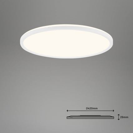 Brilo - Iluminação de teto LED com regulação SLIM LED/22W/230V 2700-6500K Wi-Fi Tuya + controlo remoto
