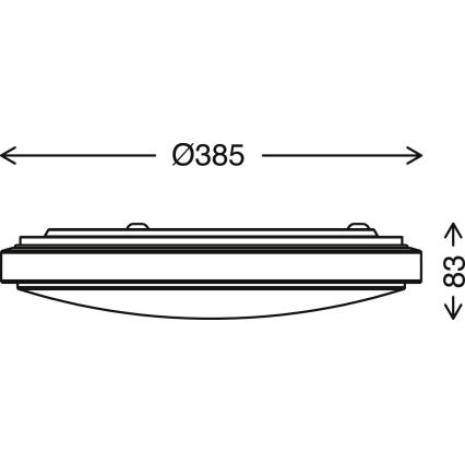 Brilo - Iluminação de teto LED com regulação STARRY SKY LED/18W/230V 3000-6500K + controlo remoto