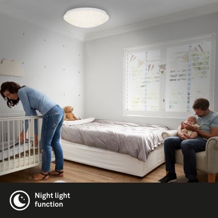 Brilo - Iluminação de teto LED com regulação STARRY SKY LED/22W/230V 3000-6000K + controlo remoto