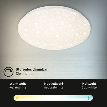 Brilo - Iluminação de teto LED com regulação STARRY SKY LED/22W/230V 3000-6000K + controlo remoto