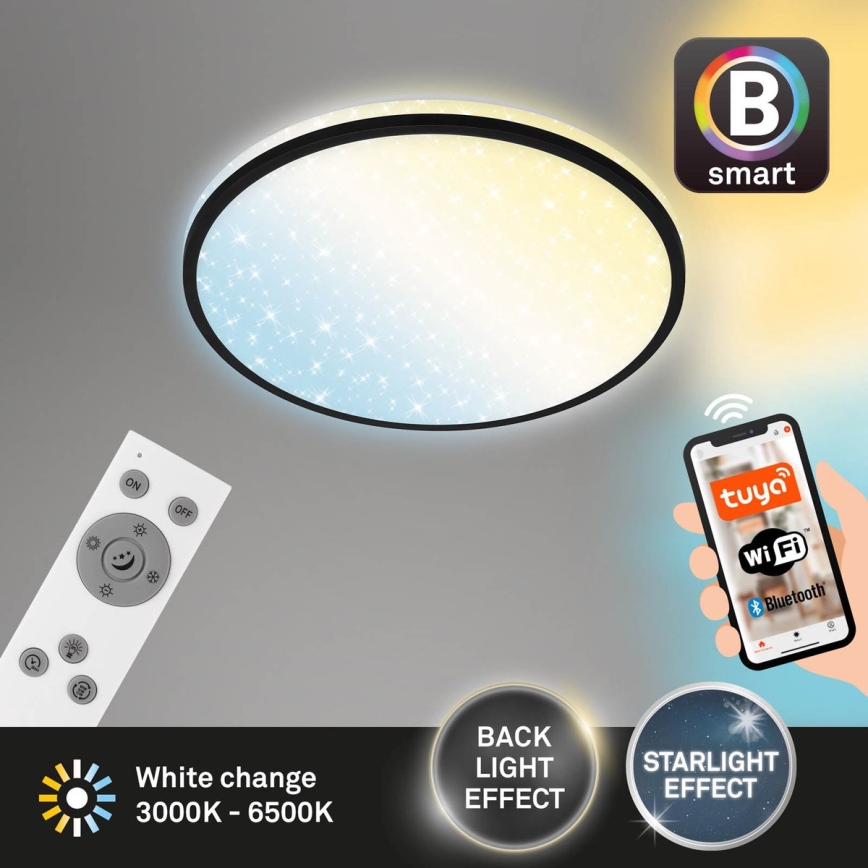 Brilo - Iluminação de teto LED com regulação STARRY SKY LED/24W/230V 3000-6500K Wi-Fi Tuya + controlo remoto