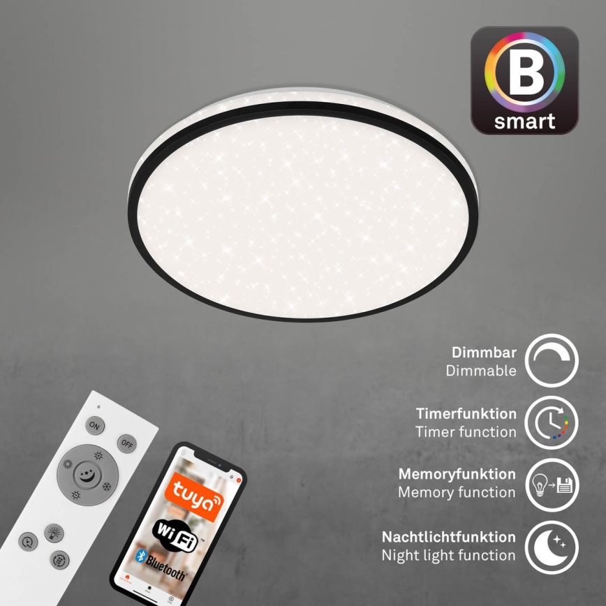 Brilo - Iluminação de teto LED com regulação STARRY SKY LED/24W/230V 3000-6500K Wi-Fi Tuya + controlo remoto